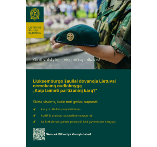 Liuksemburgo šauliai dovanoja Lietuvai nemokamą audioknygą