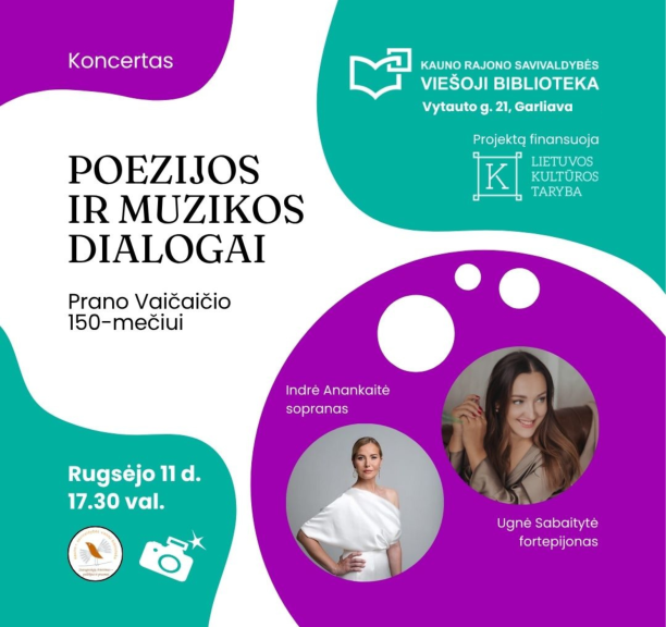 Poezijos ir muzikos dialogai: Prano Vaičaičio 150-mečiui