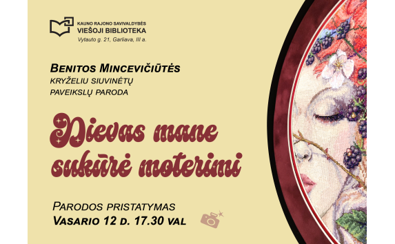 Benitos Mincevičiūtės parodos „Dievas mane sukūrė moterimi“ pristatymas