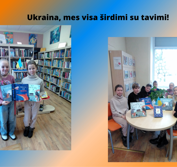 Ukraina, mes visa širdimi su tavimi!