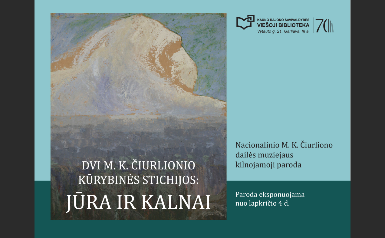 Dvi M. K. Čiurlionio kūrybinės stichijos: jūra ir kalnai