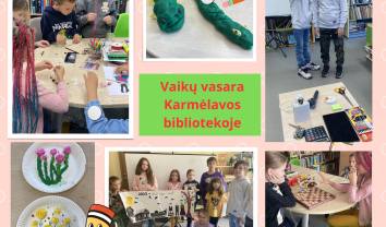Vaikų vasaros veiklos Karmėlavos bibliotekoje