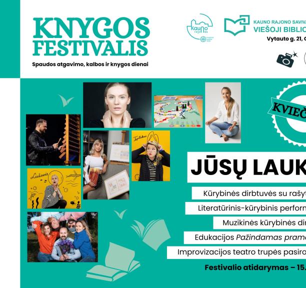„Knygos festivalyje“ prasmingos tradicijos tęsiasi!
